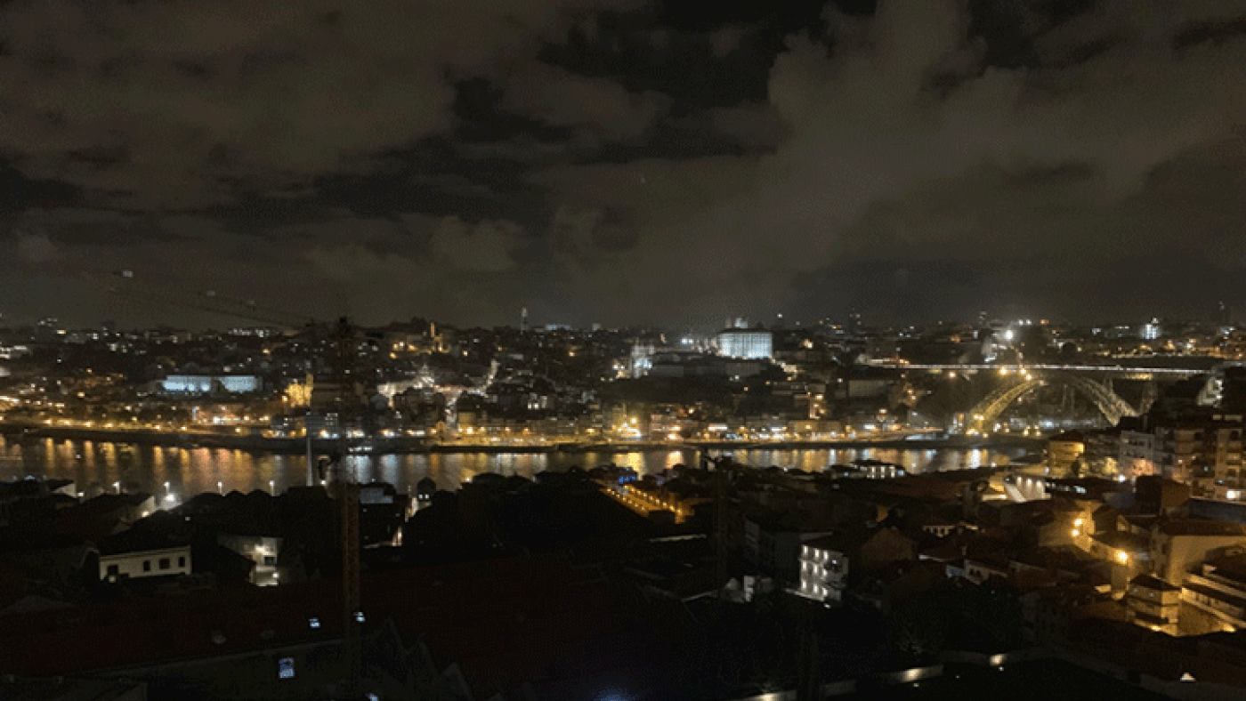 Kvällshimmel i Porto